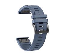 26 22 20 mm Cinturino della banda di guardia per Fenix 7x , Fenix 7 , Fenix 7S Smart Orologio Smart Release Silicone Easyfit Clive Strap (Colore: Blu scuro, dimensione: 20mm Fenix 7S)