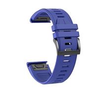 26 22 20 mm Cinturino della banda di guardia per Fenix 7x , Fenix 7 , Fenix 7S Smart Orologio Smart Release Silicone Easyfit Clive Strap (Colore: Blu scuro, dimensione: 20mm Fenix 7S)