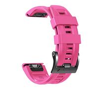 26 22 mm Strap a rilascio rapido in silicone per Fenix 7x 7 6 6x Pro 5x 5Plus 3HR Smartwatch Easyfit Easyfit Rose Red Bracciale