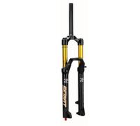 26/27,5/29 Forcella ammortizzata per MTB 1-1/8" dritta doppia camera d'aria | Corsa 150mm 9*100mm QR regolazione smorzamento con bloccaggio Forcella anteriore del freno a disco