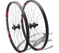 26 27.5 29 Inch Mountain Bike Wheelset Disc Brakes MS-Hub for 12 Speed Aluminum Alloy Double Wall Rims Thru Axle 15x100mm/12x142mm(Black,29'')