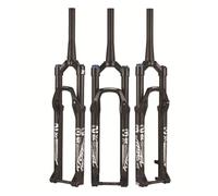 26 27.5 29 pollici mountain bike forcelle ammortizzate ad aria 1~1/2'' conici MTB componenti ammortizzatori bici e parti corsa 120 mm albero 100×15 mm(nero, 27,5 pollici)