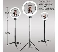 26 33CM Luci video Luce dimmerabile Selfie LED Anello luminoso USB Lampada di illuminazione ad anello con supporto per treppiede per realizzare Youtube Ringlight