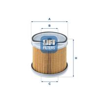 26.691.00 Filtro carburante Ufi