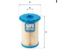 UFI 26.696.00 Filtro carburante per FORD Focus II Schrägheck (DA, HCP, DP)