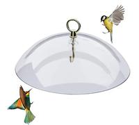 26 × 8 cm cupola protettiva appesa mangiatoia per uccelli deflettore per mangiatoie per uccelli ABS trasparente protezione dagli agenti atmosferici mangiatoia per uccelli protezione contro le