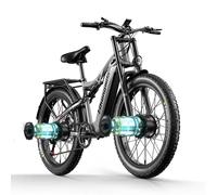 26'' Biciclette Elettrica Doppio motore 2000W Ebike 840WH 48V Fatbike 25km/h MTB