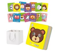 26 Carte Con Maschera Dell'alfabeto Colorato, Flash Di Apprendimento Lettere Giganti ABC E Facce Animali, Gioco For Il Riconoscimento Delle, Giochi Educativi Interattivi(1pcs)