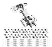 26 cerniere nascoste a chiusura ammortizzata, cerniere per armadio da cucina, cerniere con viti, per bagno, camera da letto, sala da pranzo