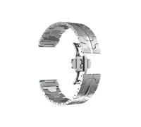 26 Cinturino in acciaio inossidabile QuickFit da 22 mm adatto for Garmin Fenix 5/5X/5XPlus/6/6X/6XPro/7x/Forerunner 945(Silver,22mm)