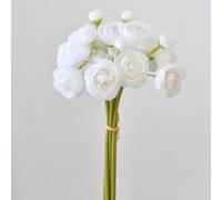 26 cm di rugiada artificiale, decorazione per la casa, mille strati di piccole rose da tè, accessori per fotografia, bouquet da sposa (bianco)