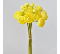 26 cm di rugiada artificiale, decorazione per la casa, mille strati di piccole rose da tè, accessori per fotografia, bouquet da sposa (giallo)