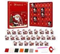 26-Day Christmas Advent Gem Art Ornaments, Countdown Calendar