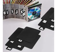 26 divisori per dischi in vinile, dalla A alla Z, DVD, divisori alfabetici, con linguette dell'alfabeto, porta CD, schede per registrazioni, album e file, stampato su un lato