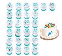 26 formine per biscotti a forma di alfabeto, per glassa, torte, biscotti, dalla A alla Z, stampi da forno per matrimoni, compleanni, baby shower, Natale, Halloween, giorno del Ringraziamento