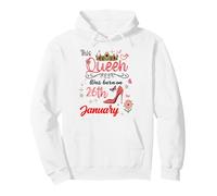 26 gennaio Compleanno Questa Regina è Nata Il 26 gennaio Felpa con Cappuccio