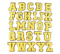 26 Lettera Cucire Lettere Ricamato A Cucire Filato Applique Per Bambini Giacche Abbigliamento Jeans Borse Giacche Con Cappuccio