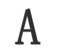 26 lettere numero 0 - 9 targa per casa residenza albergo numero acrilico numero adesivi (trasparente, 7,62 cm)