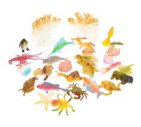 26 Pcs Animali Marini Giocattolo Figurina Di Animale Dell'oceano