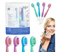 26 pezzi 5-in-1 mini spazzolini usa e getta con dentifricio e stuzzicadenti, confezione singola, spazzolino da viaggio portatile per lavoro e viaggi - 4 gusti Sapori misti,Sapore di menta,Sapore di pe