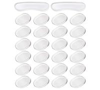 26 pezzi ammortizzatori per tamburi cuscinetti in gel ovali e lunghi in silicone per tamburi silenziatori per tamburi trasparenti morbidi cuscinetti in gel per smorzamento del tamburo facili da usare