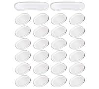 26 pezzi ammortizzatori per tamburi cuscinetti in gel ovali e lunghi in silicone per tamburi silenziatori per tamburi trasparenti morbidi cuscinetti in gel per smorzamento del tamburo facili da usare