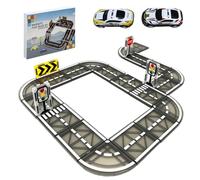 26 pezzi Costruzioni Magnetiche Strade, Mattonelle magnetiche per edifici stradal, Magnetiche Auto Giocattoli Magneti Educativo Montessori Giocattoli Costruzioni Regalo Bambino 3 4 5 6 7 8 9 anni