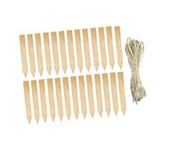 26 Pezzi da Giardino in Legno Supporto per Piante Pratici Segnaposto da Fattoria Installazione Veloce Adatti per Confini Giardino Cortile, 29cmx3.5cm