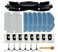 26 Pezzi Di Ricambio Accessori Adatti Per EZVIZ RE4 Plus / RE5 Plus Aspirapolvere Robot, 1 Spazzola Principale, 4 Filtri Hepa, 6 Panni Per Mop, 8 Sacchetti Per La Polvere, 6 Spazzole Laterali(B)