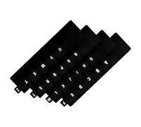 26 Pezzi Divisore Alfabetico per Vinili Nero, Plastico, 17x12,5x0,1cm | Separatore di Tabulazione Alfabetico, Finitura Elegante, per Scaffali, Armadi, Dvd e Riviste