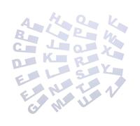26 Pezzi Divisori Alfabetici in Plastica A-z, Colore Chiaro | Design Sottile a Inserimento, Lettere Grandi e Chiare, Resistenti alla Piegatura, Riposizionabili per Armadi