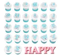 26 Pezzi Lettere Maiuscole per Fondente, Formine Biscotti Lettere e Numeri, Fondente con Timbri a Scatto, Adatto per Compleanni, Matrimoni