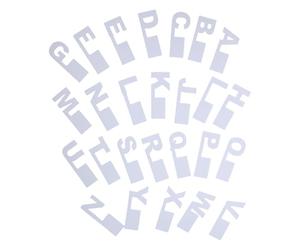 26 Pezzi Separatore Alfabetico in Plastica A-z per Scaffali Dischi | Bianco, Design Sottile Inseribile, Lettere Grandi e Chiare, per Archivi, Biblioteche e Collezioni