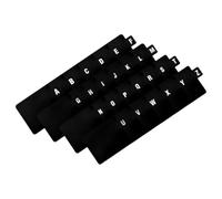 26 Pezzi Separatore per Vinili Alfabetico A-z in Plastica Nero per Archivi | Design Elegante e Finitura Liscia, Compatibile Album e Scaffali, per Collezioni Ordinate e Consultazione Rapida