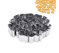 26 pezzi, stampi per biscotti a forma di lettere dell'alfabeto, stencil per pasticceria, stampi per biscotti in acciaio INOX, stampi per pasticceria fai da te, set di stampi per biscotti adatti per