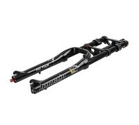 26 Pollici Forcella A Sospensione Per Bicicletta Pneumatico 4.0 Forcella Grassa Dritta Doppia Spalla Discesa Forcella MTB Ad Aria Corsa 160mm Arretramento Regolabile Blocco Manuale ( Color : Black )