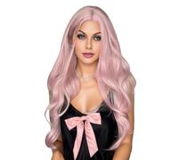 26 Pollici Shrot Ondulato Parrucche Rosa Per Le Donne Sintetico Resistente Al Calore Capelli Per Ogni Giorno Acconciatura Cosplay Party Halloween Uso