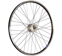26 pouces roue avant vélo ZAC19 avec moyeu dynamo noir/argent