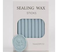 26 Pz Premium Mailable Glue Gun Sigillazione Cera Sticks per Wax Seal Stamp, Grande per gli inviti di nozze, buste di carte, lettere di lumaca, pacchetti di vino (Erhai Lake Blue)