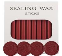 26 Pz Premium Mailable Glue Gun Sigillazione Cera Sticks per Wax Seal Stamp, Grande per gli inviti di nozze, buste di carte, lettere di lumaca, pacchetti di vino (Jujube Rot)