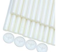 26 Pz Premium Mailable Glue Gun Sigillazione Cera Sticks per Wax Seal Stamp, Grande per gli inviti di nozze, buste di carte, lettere di lumaca, pacchetti di vino (Bianco Perla)