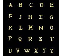 26 pz/set Oro Lega A-Z 26 Lettere Inglesi Cristallo Arte Decorazioni Strass Arte Manicure Accessori Professionali