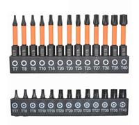 26 pz set punte cacciavite T7-T40 50 mm 25 mm prugna stella cacciavite solido ca