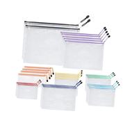 26 sacchetti in rete con cerniera per ufficio, casa, viaggio, organizer in