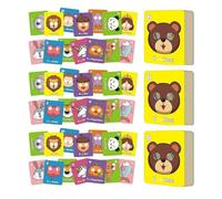 26 Schede Didattiche Con L'alfabeto Abc E Maschere Di Animali, Impara Le Lettere, Schede Con L'alfabeto Abc E Maschere Di Animali Colorate, Schede Didattiche Abc Con Maschere Di Animali(3 sets)