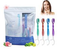 26 Spazzolini da Denti Monouso con Dentifricio, 5 in 1 (Mini Spazzolino | Filo Interdentale | Raschietto Lingua | Stuzzicadenti | Dentifricio Pre-Rivestito), Compatto e Portatile per Viaggio