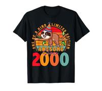 26 Year Old Sloth Vintage 2000 Limited Edition 26th Birthday Maglietta