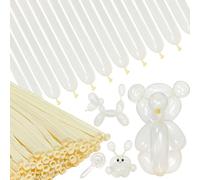 260 palloncini trasparenti, 100 pezzi, modellabili, lunghi, in lattice, per compleanni, matrimoni e carnevale