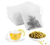 260 pezzi bustine da tè per tè sfuso, bustine te vuote, bustine di tè vuoto, 7 x 9 cm, bianco, per profumo, spezie, vaniglia, lavanda, caffè, base per zuppa, erbe aromatiche