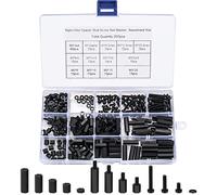 260 Pezzi M3 Kit Assortito Distanziatori Esagonali in Nylon, Distanziatore Esagonale Standoff con Viti e Dadi Pilastro Filettato Maschio a Femmina